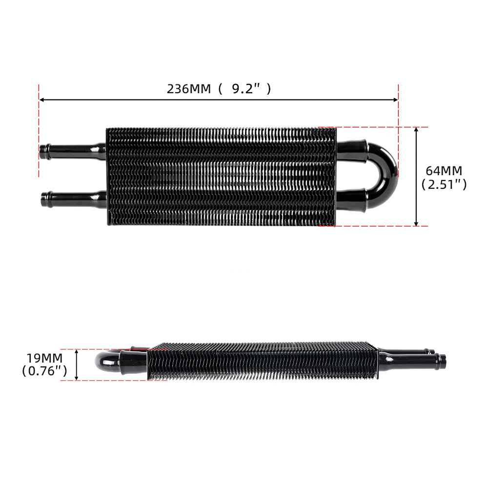 Cross-border car modification car air conditioning pipe belt condenser gearbox radiator 6 rows 8 rows 10 rows oil cooler