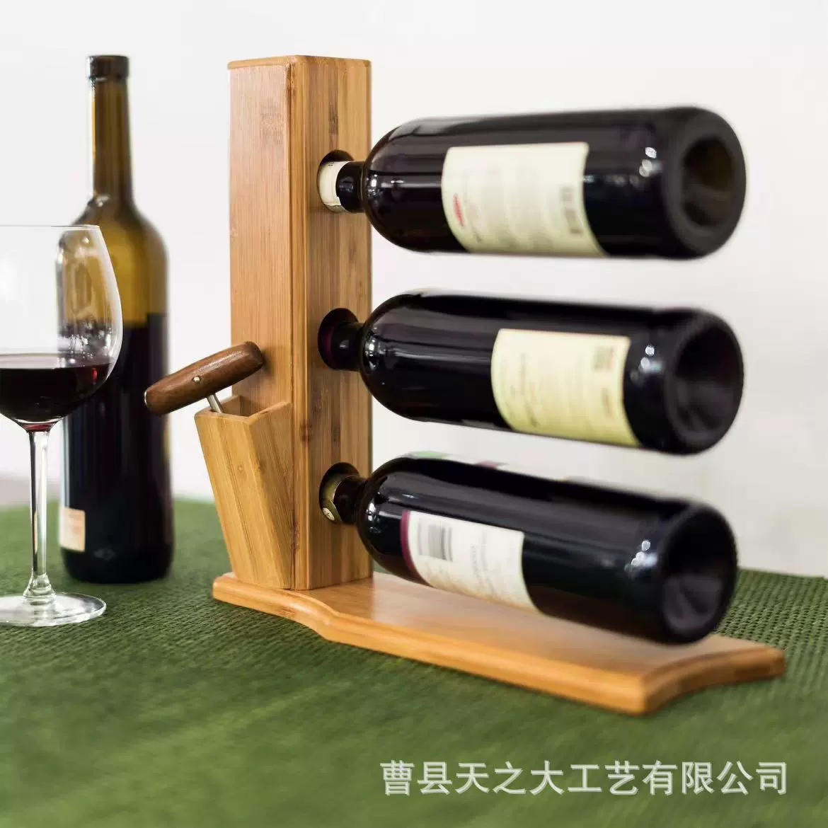 Трансграничная деревянная стойка для вина Столешница вертикальная стойка для хранения бутылок для вина Гостиная декоративная витрина для винных бутылок