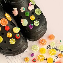 夏日水果鞋花创意洞洞鞋饰品diy立体仿真洞洞鞋装饰扣配饰可拆卸