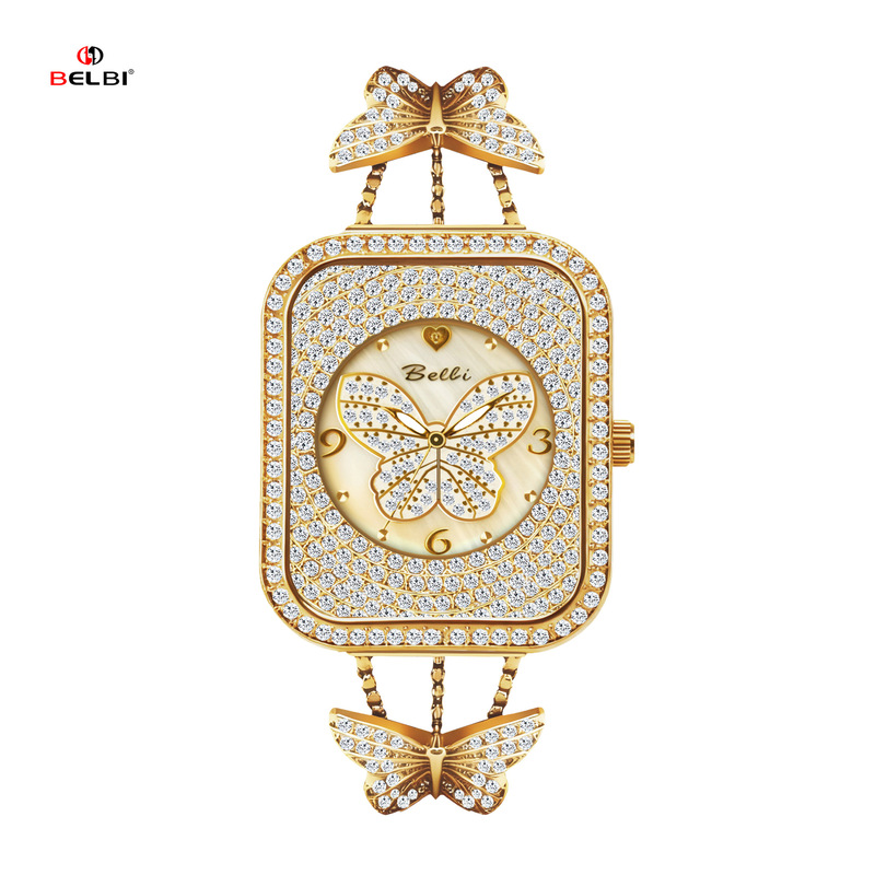 Belbi Diamond Small Butterfly Strap Suitable for Apple Watch Applewatch Apple Women's Watch iWatch