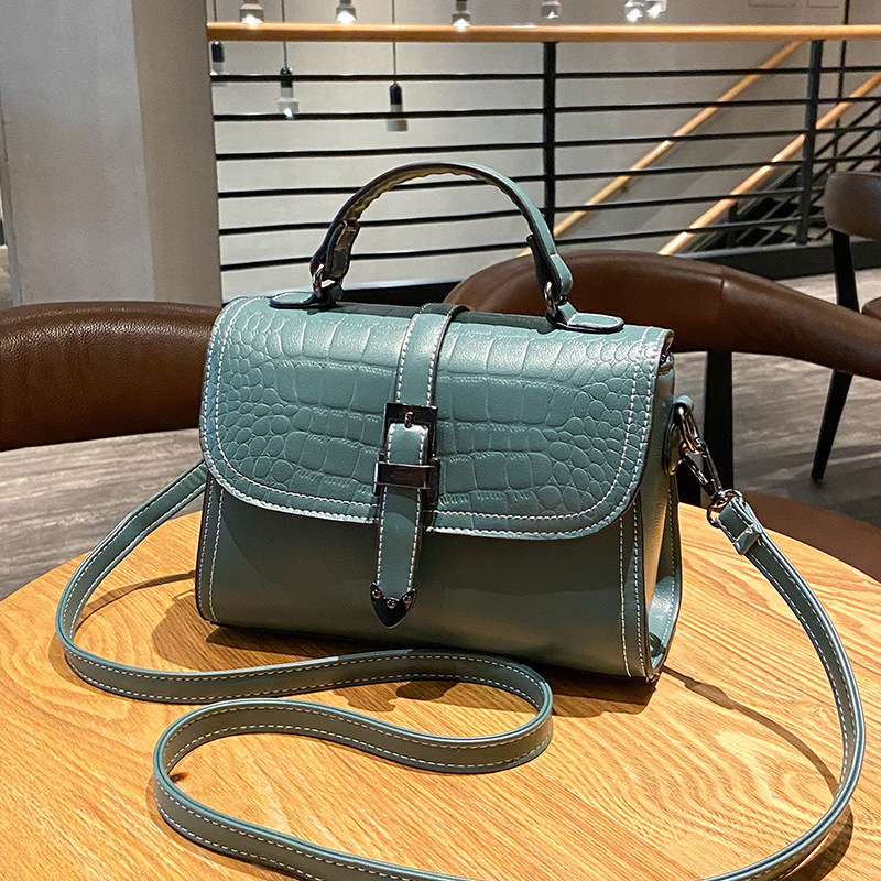 Women's 2022 Spring New Printed Small Square Bag With Stone Texture, Shoulder Crossbody Bag, Cross-Border Wholesale_voghion.com