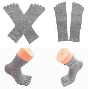 Level 5 Anti-Cut Five-Finger Socks, Anti-Stab Foot Protection, Outdoor Anti-Cut and Anti-Stab Beach Stones and Grass, Factory Direct Sales