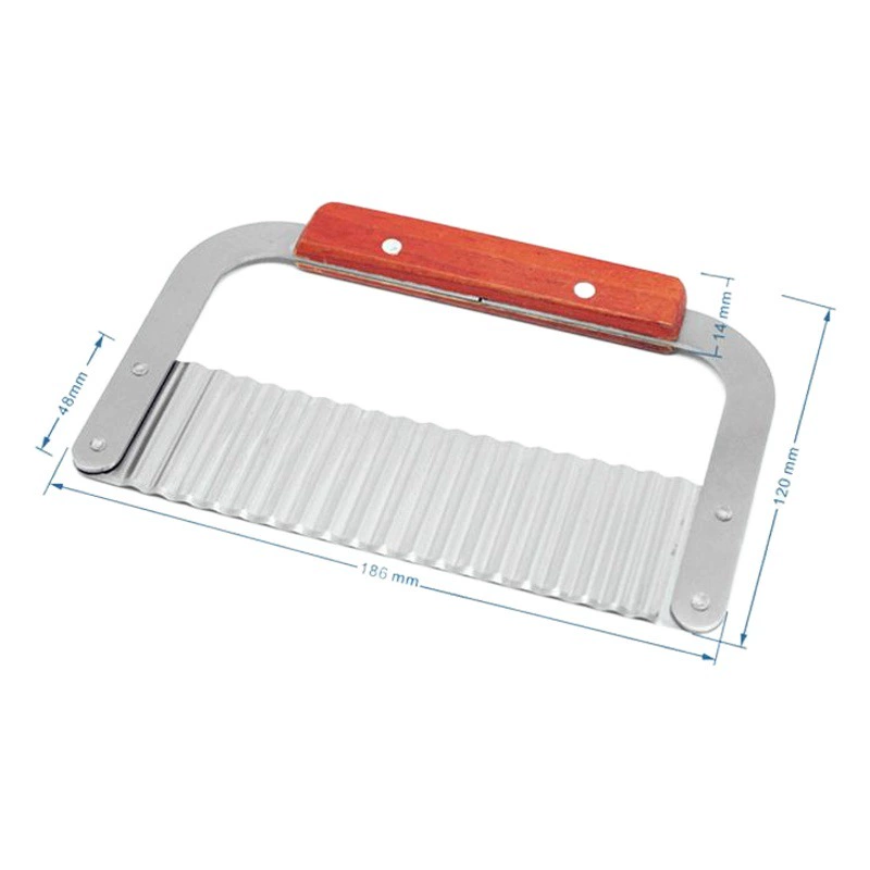 В наличии волновой нож из нержавеющей стали волчий зуб картофельный нож Картофель фри для резки креативный гофрированный нож Картофель резак для мыла