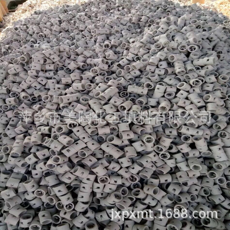 鲍尔环，陶瓷散堆填料，陶瓷鲍尔环（50mm)