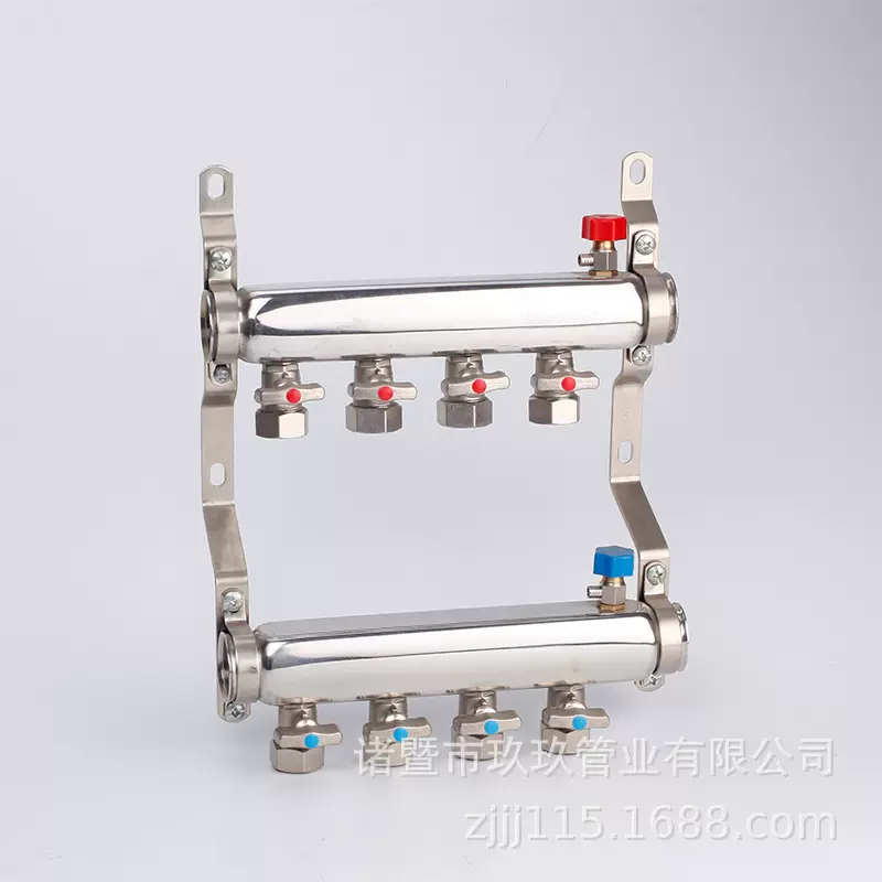西子家家牌201不锈钢双阀分水器地暖分集水器 厂家供应