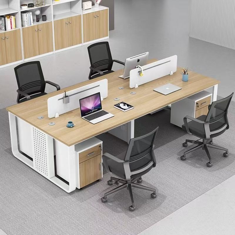 Office desk staff desk dual-person workstation simple office desk staff station double combination computer desk Office desk staff desk dual-person workstation simple office desk staff station double combination computer desk
