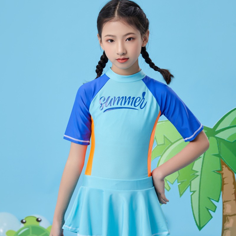 Children's swimwear for swimming for students, for teenagers, sun protection 4