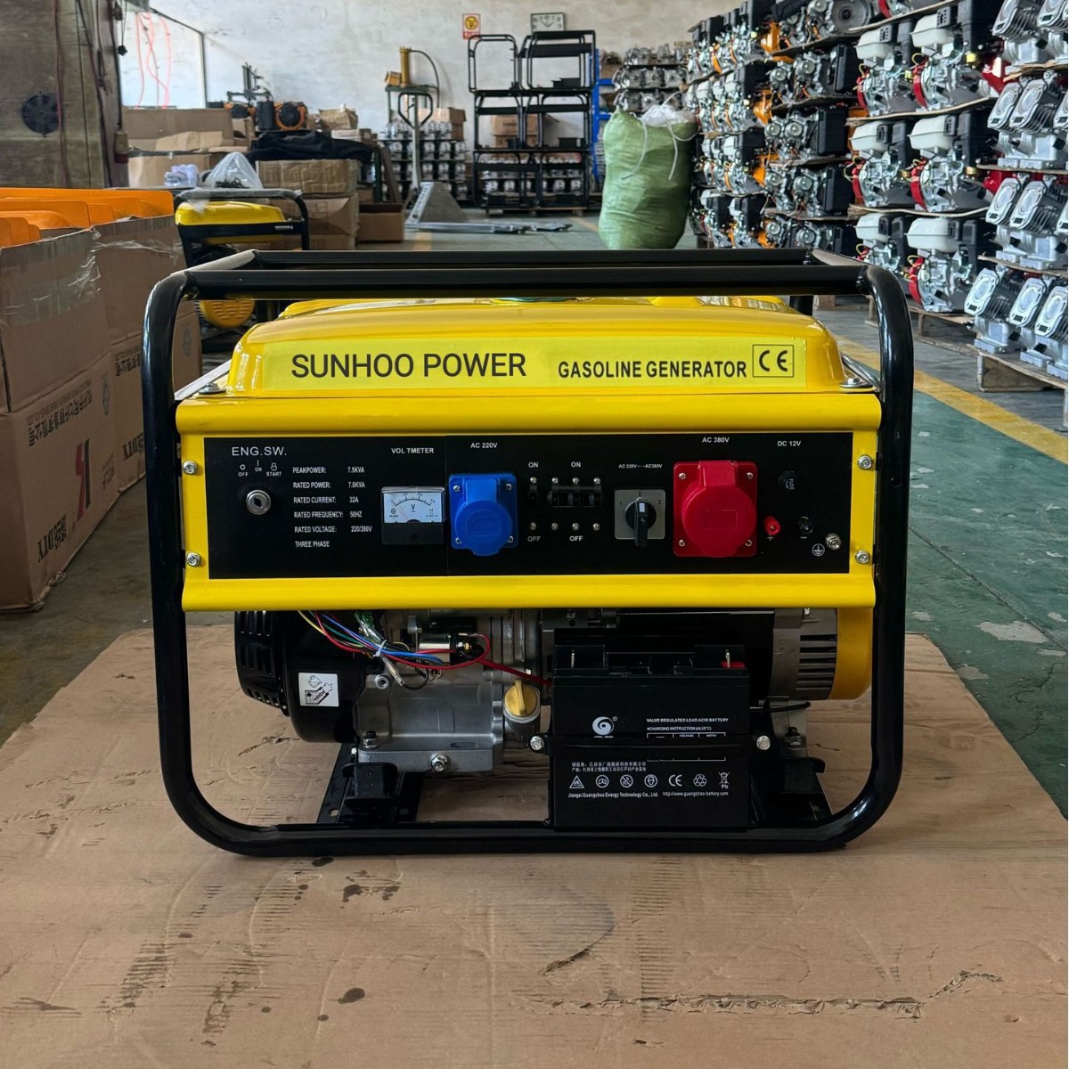 7KW双压等功率汽油发电机铜线 电启动