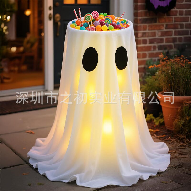 Halloween Ghost Fruit Plate Decorations, Glowing Decorations at the Door, Pumpkin Buckets, Candy Buckets, Cute Outdoor Decorations Halloween Ghost Fruit Plate Decorations, Glowing Decorations at the Door, Pumpkin Buckets, Candy Buckets, Cute Outdoor Decorations