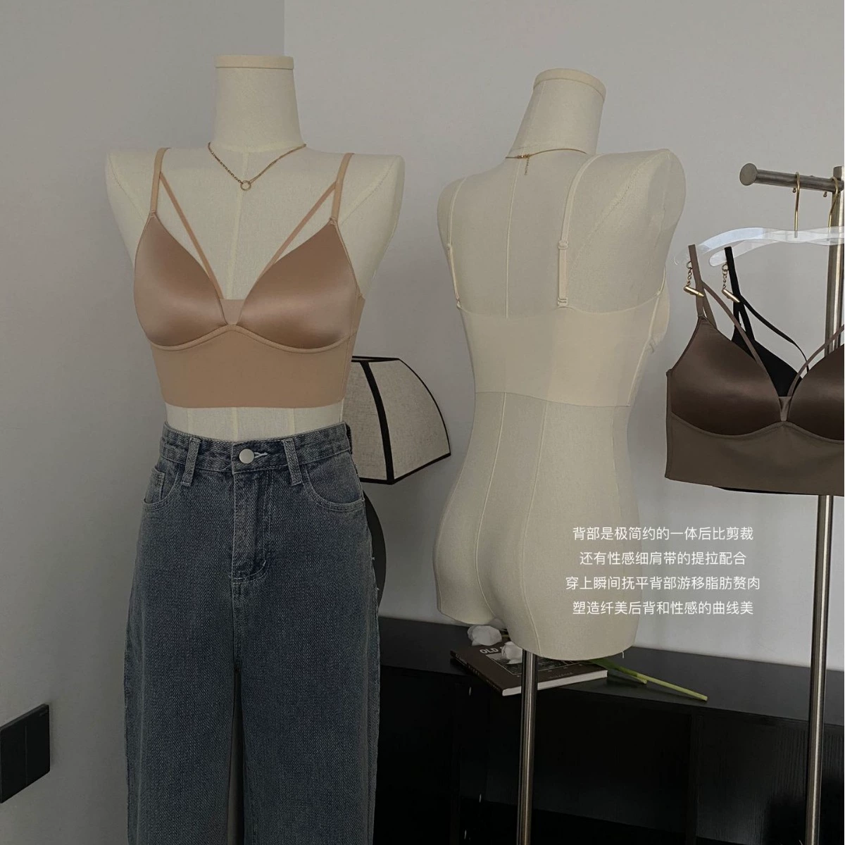 Нижнее белье, сексуальная легкая и тонкая беспроводная бюстгальтер, в французском стиле, красивая спинка