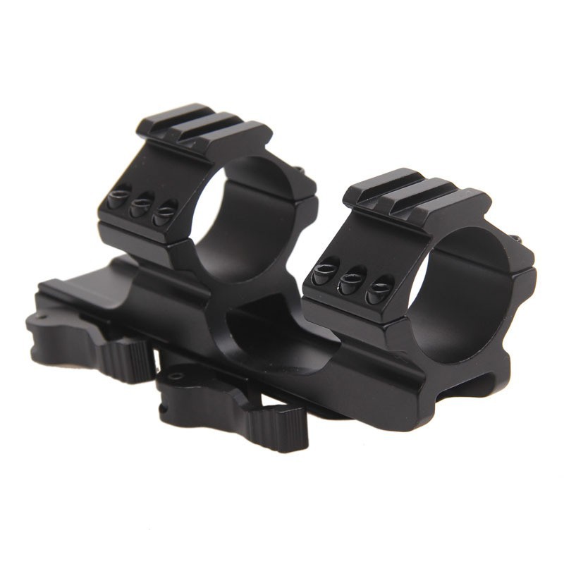 Factory Cross-border Integrated Quick-Disassembly 3-Sided Rail GE Leveling Bracket with Convex and Concave Engraving, 25.4/30mm Rails, 20mm