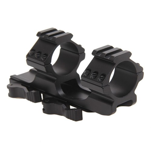 Factory Cross-border Integrated Quick-Disassembly 3-Sided Rail GE Leveling Bracket with Convex and Concave Engraving, 25.4/30mm Rails, 20mm