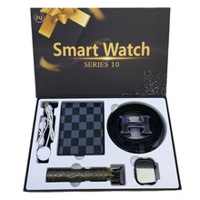 ZQ-S10 智能手表礼盒套装 Smart watch 皮带 钱包 剃须刀