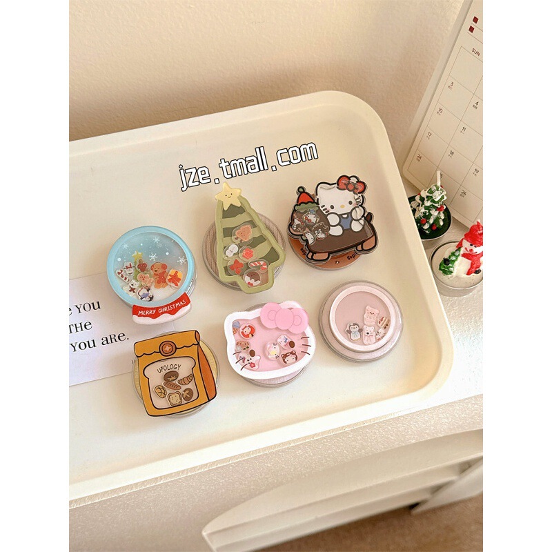 Trendy cute Christmas cartoon phone case with MagSafe magnetic stand, compatible with MagSafe, retractable and new