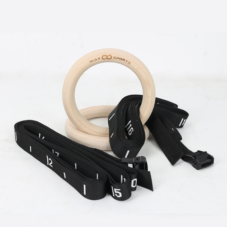 Indoor gymnastics fitness rings fitness sports rings Birch rings suit home sports rings