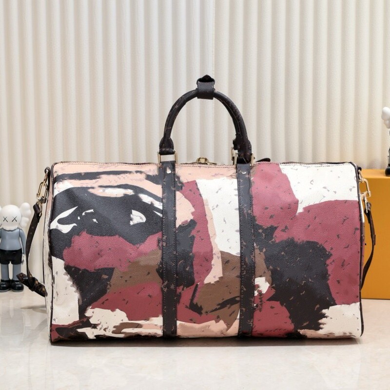 Cross-Border Lujia Keepall55 Travel Bag Large Capacity Handbag Airport Bag Shoulder Crossbody Bag Factory Direct Sale