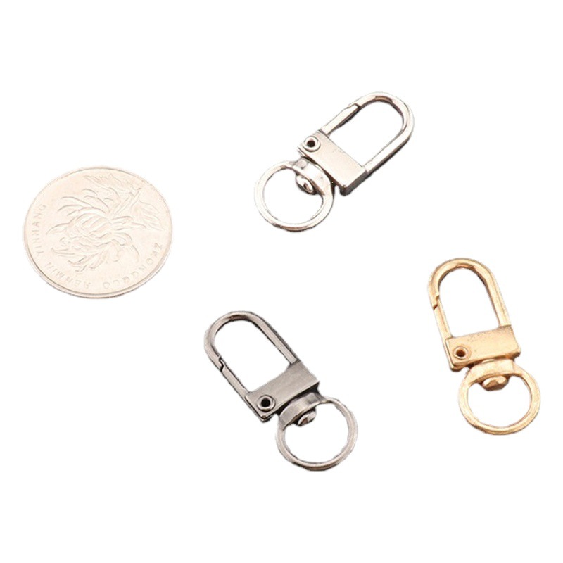 Factory spot mobile phone accessories key chain zinc alloy luggage buckle toy hardware accessories dog buckle spring buckle