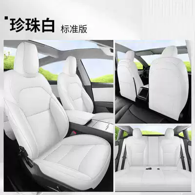Covers Model 3 Accessories Interior – Modelə uyğun (Original) oturacaq örtükləri - pearl-white-standard-edition-note-model-year