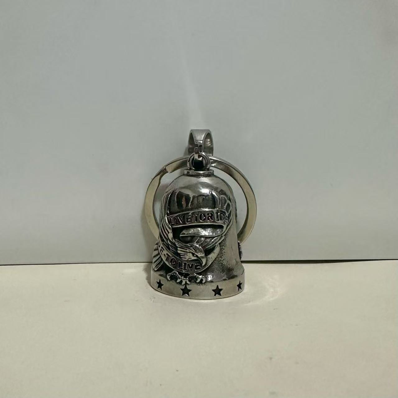 European and American Cross-border New Alloy Fashion Retro Trendy Men's and Women's Popular Motorcycle Eagle Bell Joker Bag Hanging Ornaments