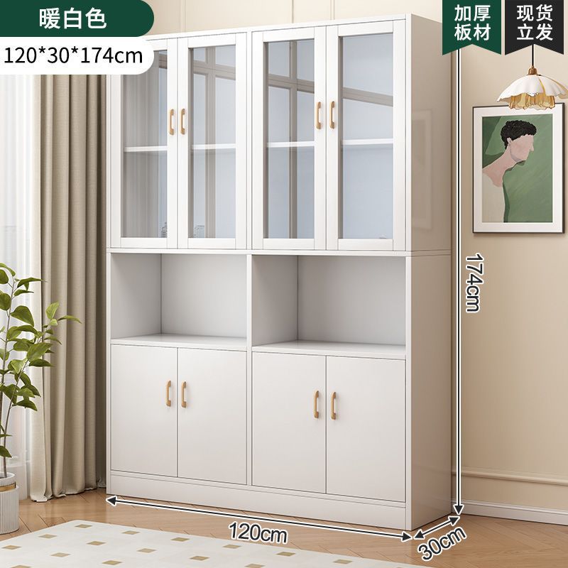 [문 8개, 수납공간 2개] 우아한 웜화이트 120cm