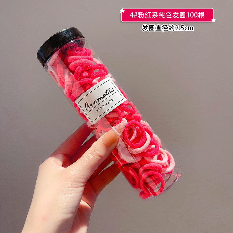 Estilo coreano de alta cuerda de Pelo elástico de las mujeres anillo de toalla simple banda de goma cuerda de pelo de cola de caballo alta anillo de pelo de bebé