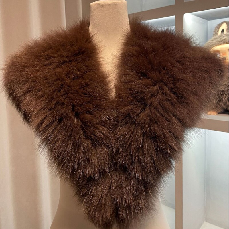 【Angel Wings】Autumn and Winter Versatile Fox Fur Shawl Trendy Woven New Cape Direct from the Source Factory