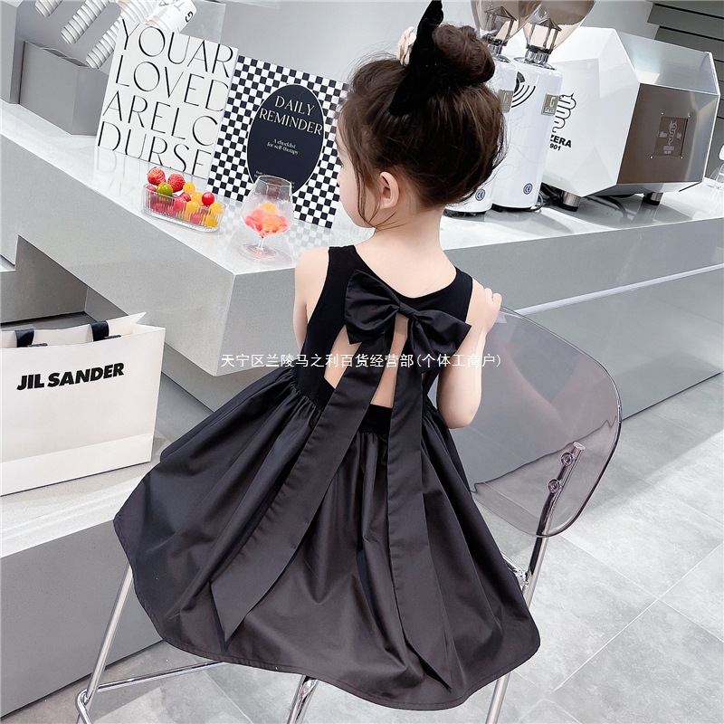 Girls' Skirts, Summer Baby Summer Dresses, Little Black Dresses, Korean Children's Clothing, Little Girls' Fashionable Princess Dresses