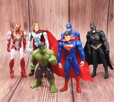 Monstruo Superman decoración de pastel adorno niño niño cumpleaños dibujos animados héroe acero dragón vestido plug-in