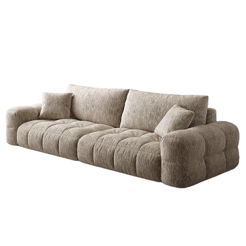 Sofá Chenille sala de estar nuevo estilo francés estilo estilo crema estilo moderno simple soplado de nubes de alta calidad sofá de tela recta