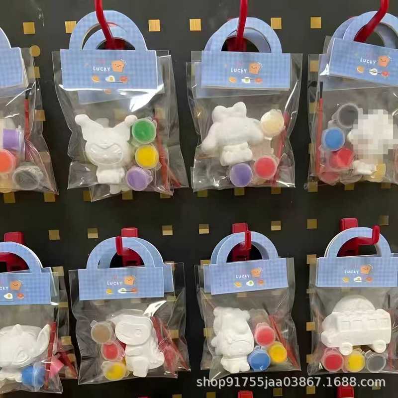 Plaster Doll Stall Selection Set for Street Vending, Gift Paint, 3D Night Market Girl Small Size Coloring Clay Plaster Doll Stall Selection Set for Street Vending, Gift Paint, 3D Night Market Girl Small Size Coloring Clay