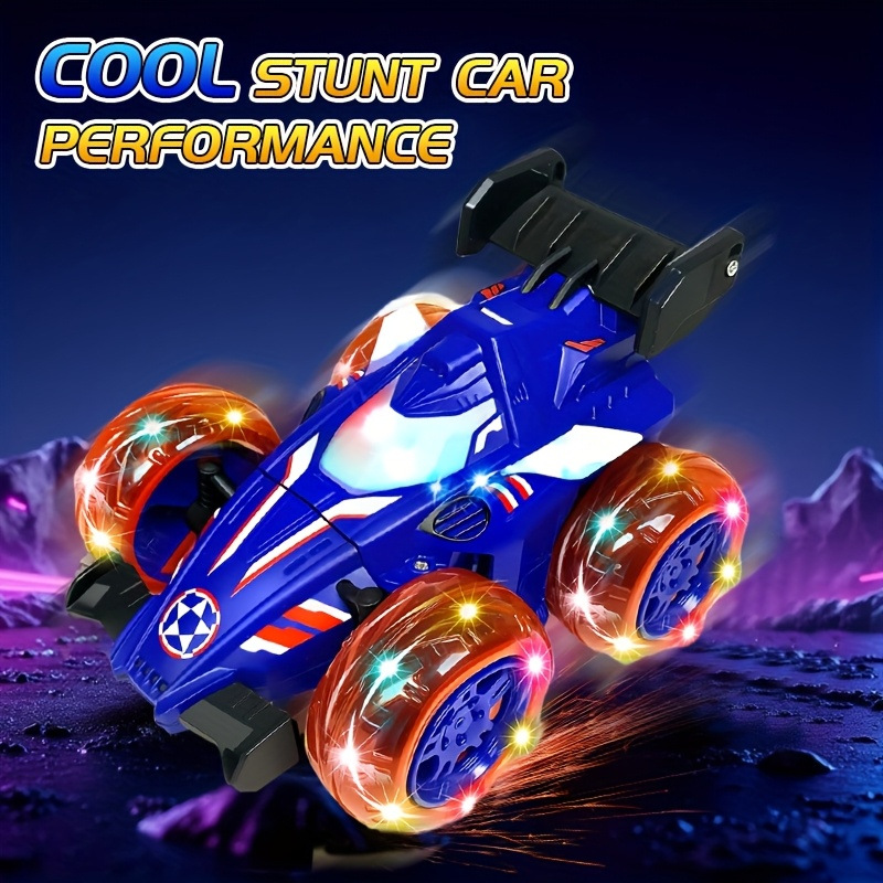 Amazon para niños 2.4G iluminación de control remoto 360 grados tecnología todoterreno para niños iluminación de control remoto carro de juguetes