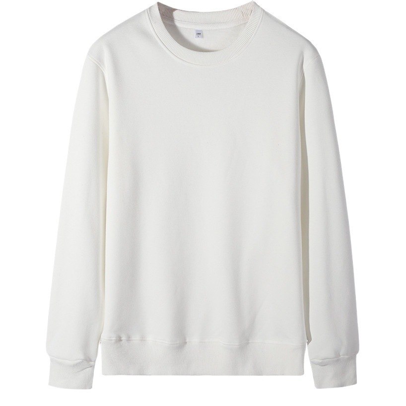 Otoño e invierno 420G más suéter de cuello redondo grueso de terciopelo suelto y cálido top súper suave impresión de color sólido al por mayor