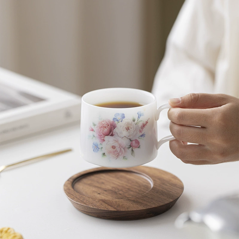 Ceramic coffee flavored tea, tea cup, ice imitation, Birthday gift