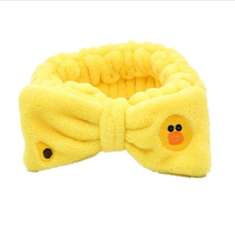 Corea del sur de dibujos animados lindo conejo oso pato arco banda para el cabello femenino versátil lavado de cara yoga diadema accesorios para el cabello al por mayor