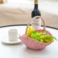 柳编花篮节日花篮手提篮菜篮子藤编织收纳篮花店插花篮伴手礼篮子