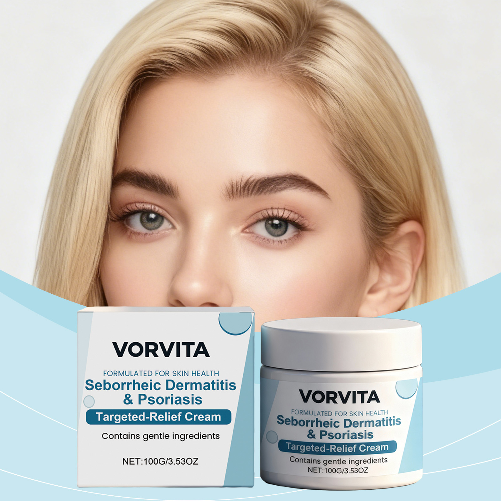 Vorvita Scalp Care Cream Gentle Ingredients Cleansing, Softening and Moisturizing Massage Scalp Refreshing and Plaid Cream