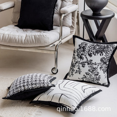 雪尼爾沙發抱枕套批發現代簡約靠枕客廳樣板間飄窗床頭靠墊 套靠