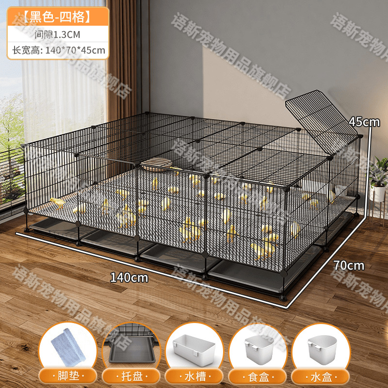 140/70/45/넓은 공간에 병아리 80마리 키울 수 있음 - 원스톱 완비: 여물통 + 식수 상자 + 트레이 + 발 패드☆☆