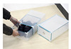 Shoebox hot wheat high -end high -end big boots metal puppet drawer drawer boots PP plastic transparent shoe box