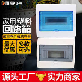 塑料回路箱家用配电箱明装暗装全塑开关箱空开盒PZ30强电箱配电柜