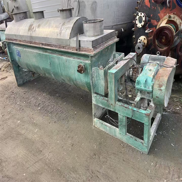 二手干燥机 不锈钢空心桨叶烘干设备 高温型连续式 工业粘稠物料