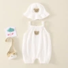 White gauze bodysuit, hat, lifting effect
