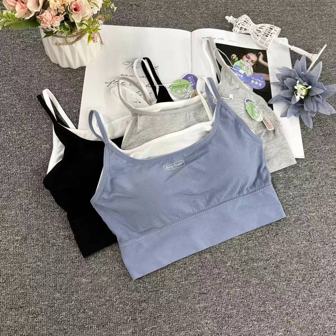 Nueva taza fija sin costuras hermosa espalda sin anillo de acero ropa interior chaleco chaleco cómodo ropa interior damas base sostén al por mayor