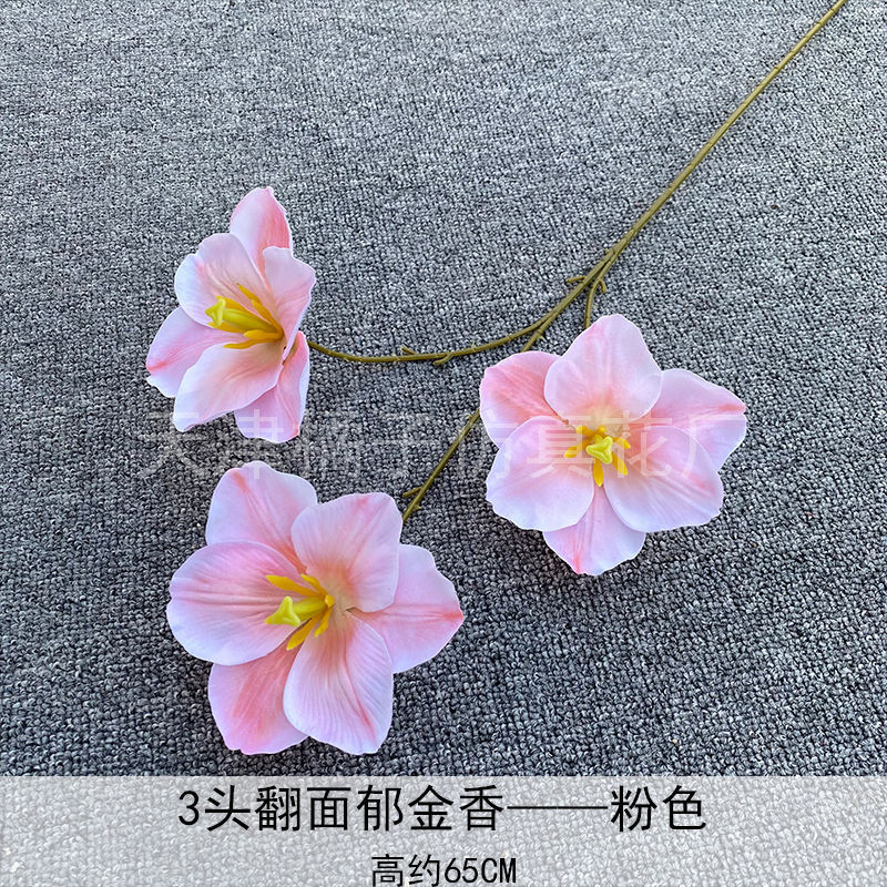 Flores de boda de alta calidad de flores de madera verde de bambú y lirio de pino masson de alta calidad