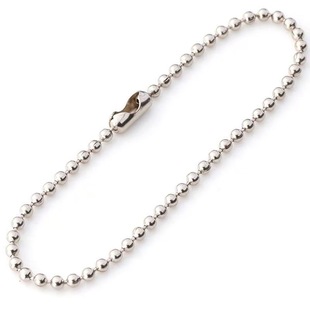 Stainless steel tag bead chain toy chain environmental protection metal glass bead chain clothing luggage copper bead chain iron ball chain