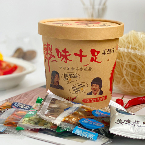 Hi, eaters. 143g*6 buckets of spicy and sour noodles in a whole box of sweet potato vermicelli and snail rice noodles casual snacks convenient fast food night snack 