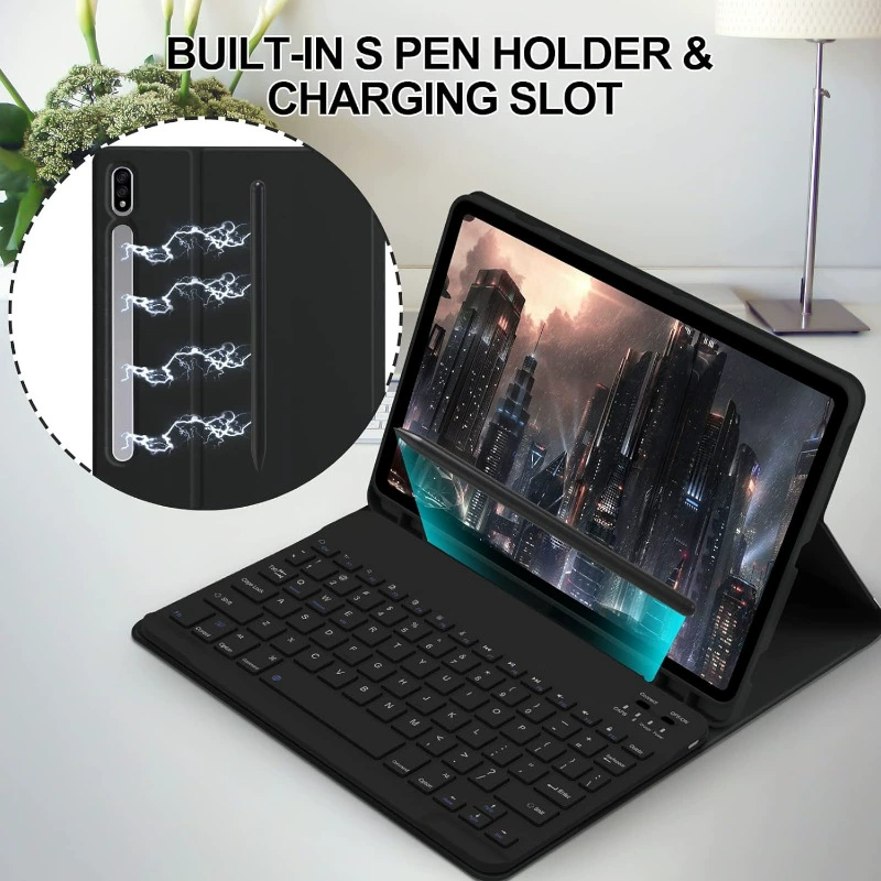 Чехол для планшета Samsung с клавиатурой и мышью, S11, Bluetooth, Испания