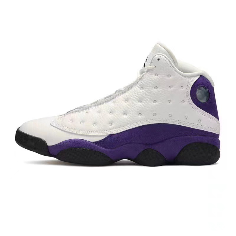 aj13 white purple