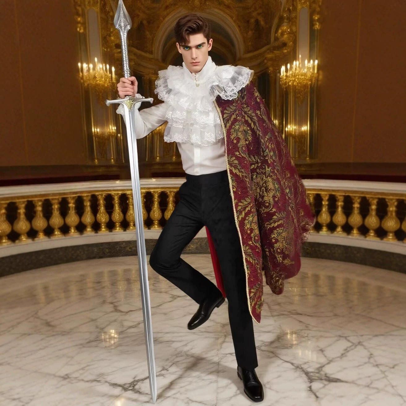 Новый средневековый Ренессанс благородный Tudor король костюм накидка плащ RenFaire рубашка накидка