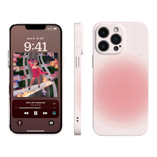 艺术风ins渐变粉菲林手机壳iPhone17pm防摔硬壳全包苹果15pro女款